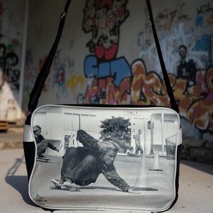 Dogtown Jay Adams Skateboarder Print Shoulder Messenger Bag Venice Santa Monica